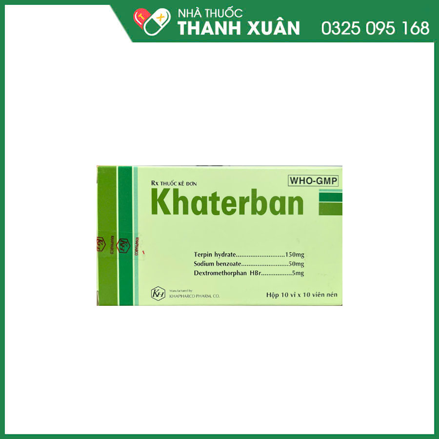 Khaterban thuốc điều trị các chứng ho như ho cảm, ho khan, ho có đờm